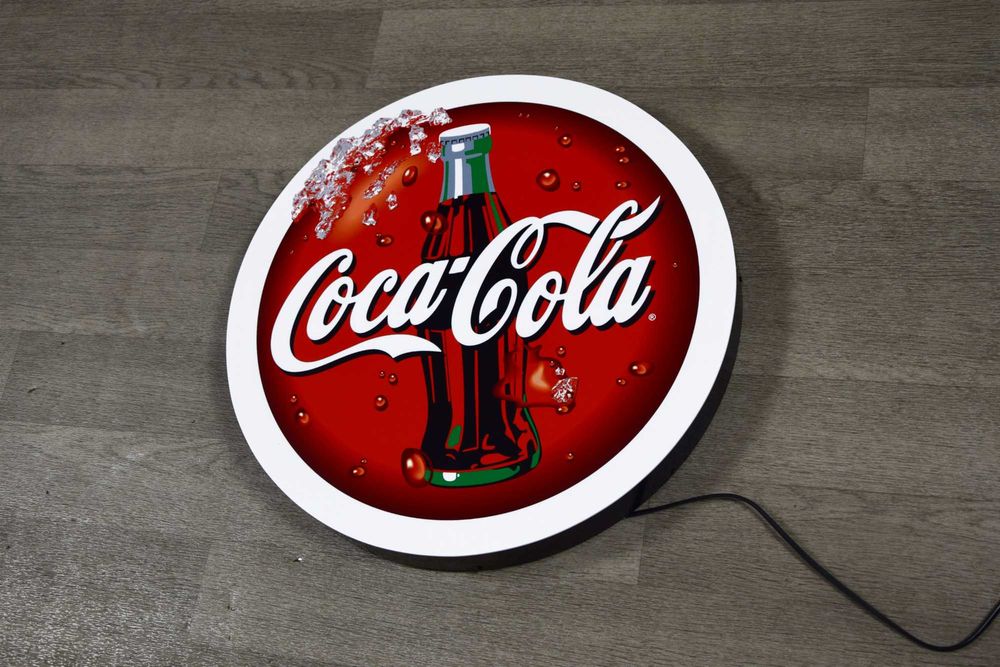 Reklama LED Coca Cola, Neon Cocacoli, Baner, Lampa, Kaseton, Plafon