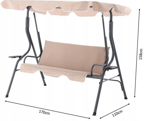 РОЗПРОДАЖ | Качалка садова тримісна | КАЧЕЛЬ ГОЙДАЛКА | гарантія, від