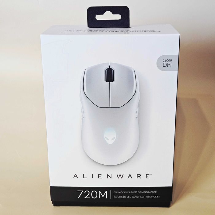 Бездротова ігрова миша Dell Alienware AW720M Lunar Light (545-BBDO) Tri-Mode Wireless 2.4 GHz Bluetooth 5.1 26,000 DPI