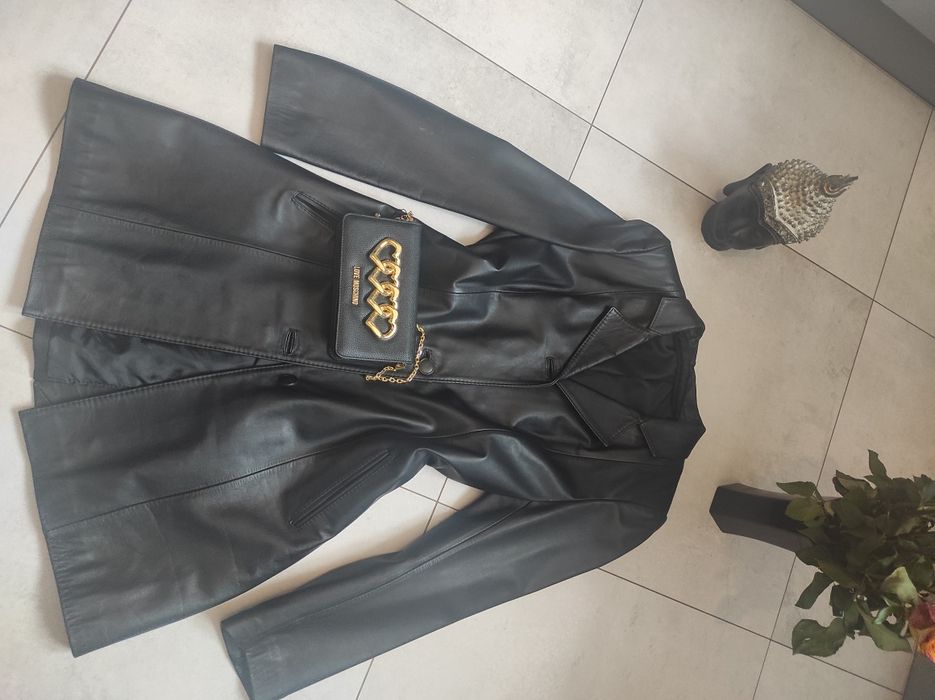 Płaszcz skóra naturalna elegancki