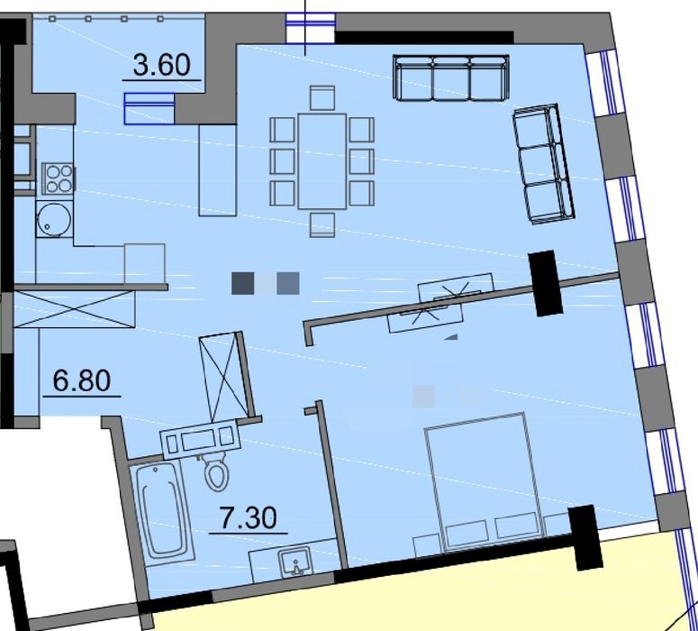 2-кімнатна квартира за адресою вул. Танкістів (площа 59 м²) - Atlanta.ua - фото 2