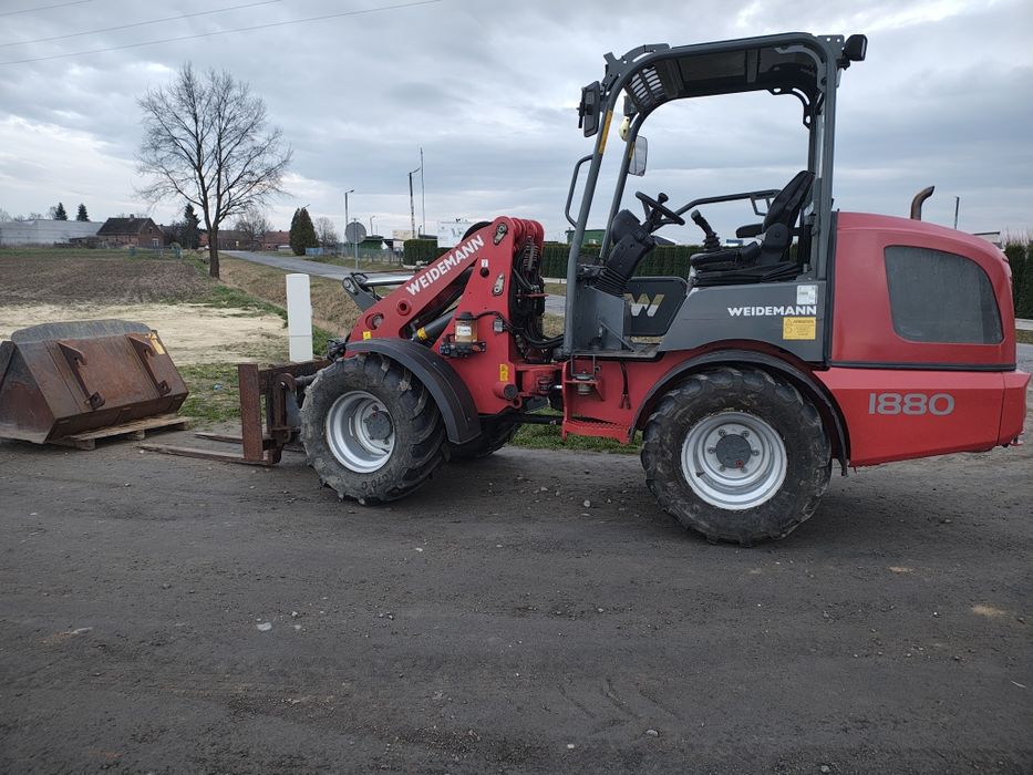 Miniładowarka Weidemann 1880 super stan łyżka i paleciak ładowarka