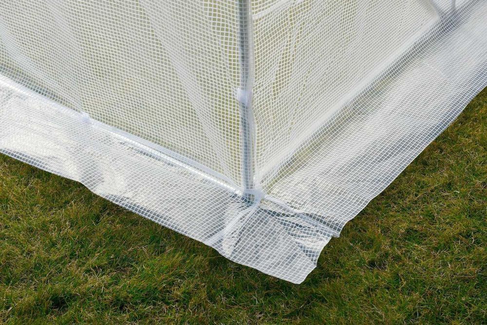 SZKLARNIA ogrodowa TUNEL foliowy 6x3x2m WZMOCNIONA FOLIA Biała