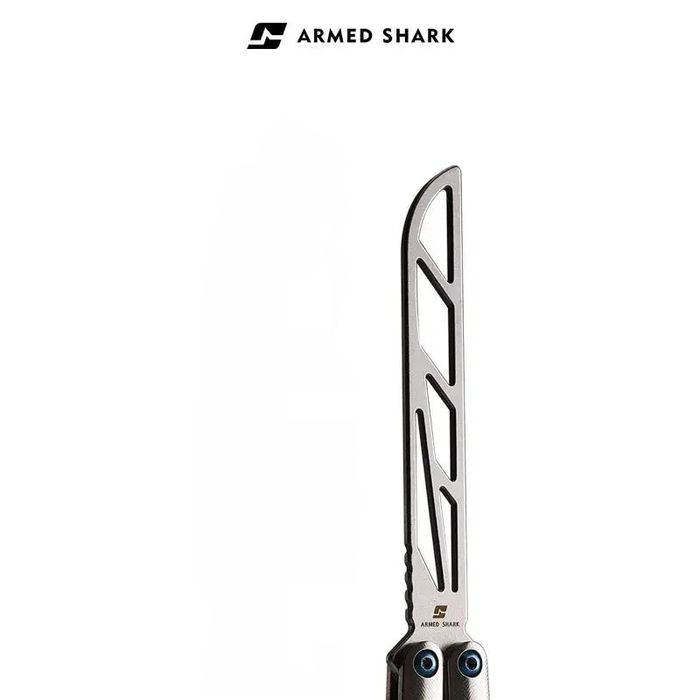 Armed Shark Tsunami Titanium балисонг - премиальный тренер, титан