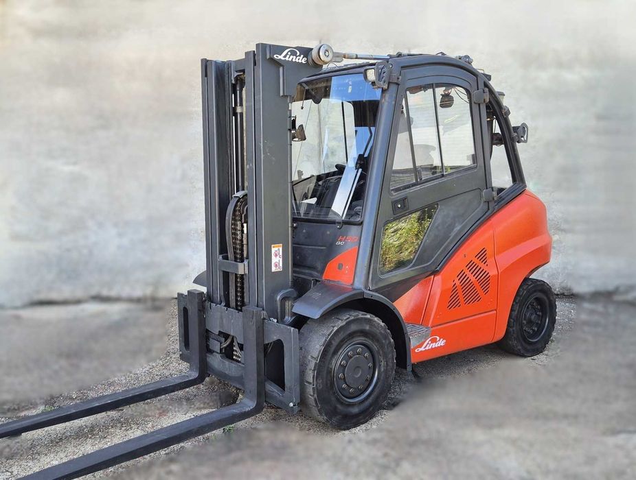 Wózek widłowy Linde H50D • 2020r • maszt TRIPLEX z wolnym skokiem • kabina z ogrzewaniem i klimatyzacją • DIESEL