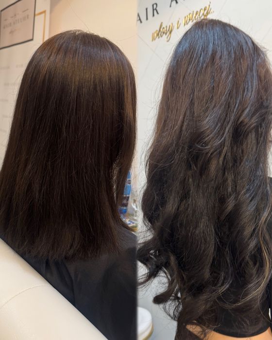 Przedłużanie zagęszczanie włosów