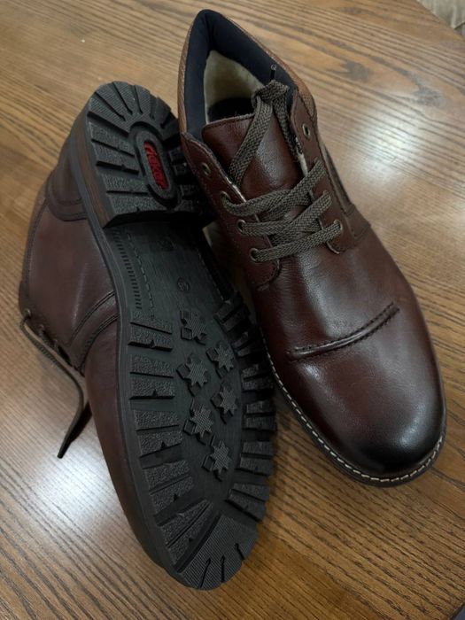 Зимові шкіряні чоловічі ботинки