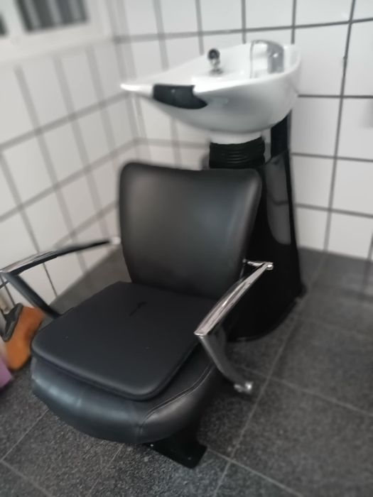 Rampa de lavagem cabeleireira