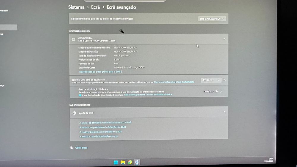 Monitor gaming alienwere