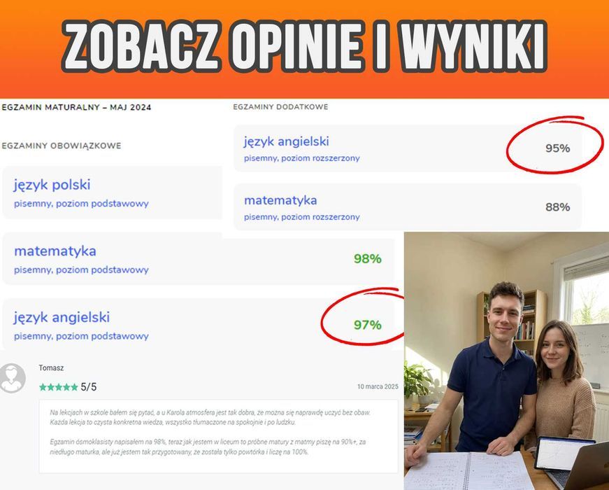 Korepetycje ANGIELSKI | Native Speaker | Matura E8 | Online | Korki | Konwersacje | Kurs