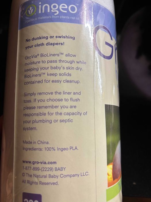 Forro descartável para fraldas de pano reutilizáveis