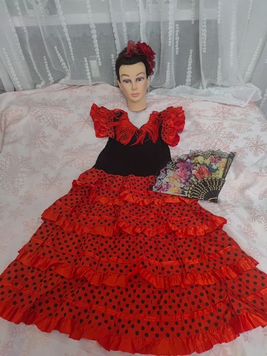 Strój przebranie Hiszpanka hiszpański 3 części roz 36