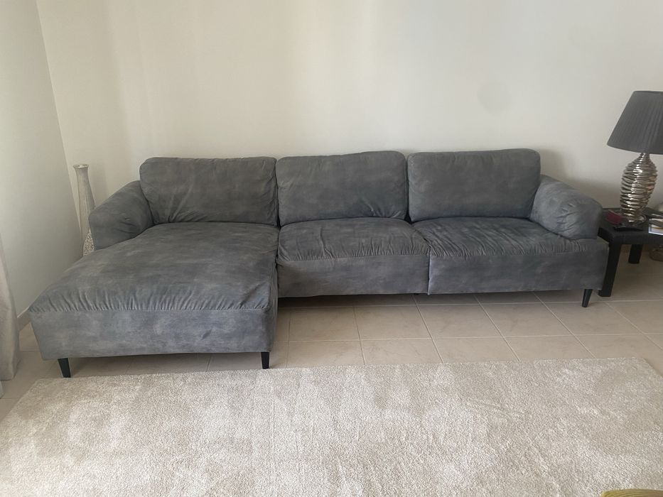 Sofa Cinza Chaise longue