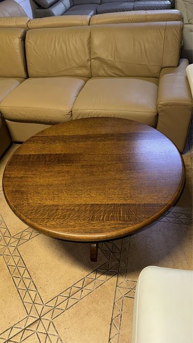 Стіл дубовий журнальний круглий ( 141101)