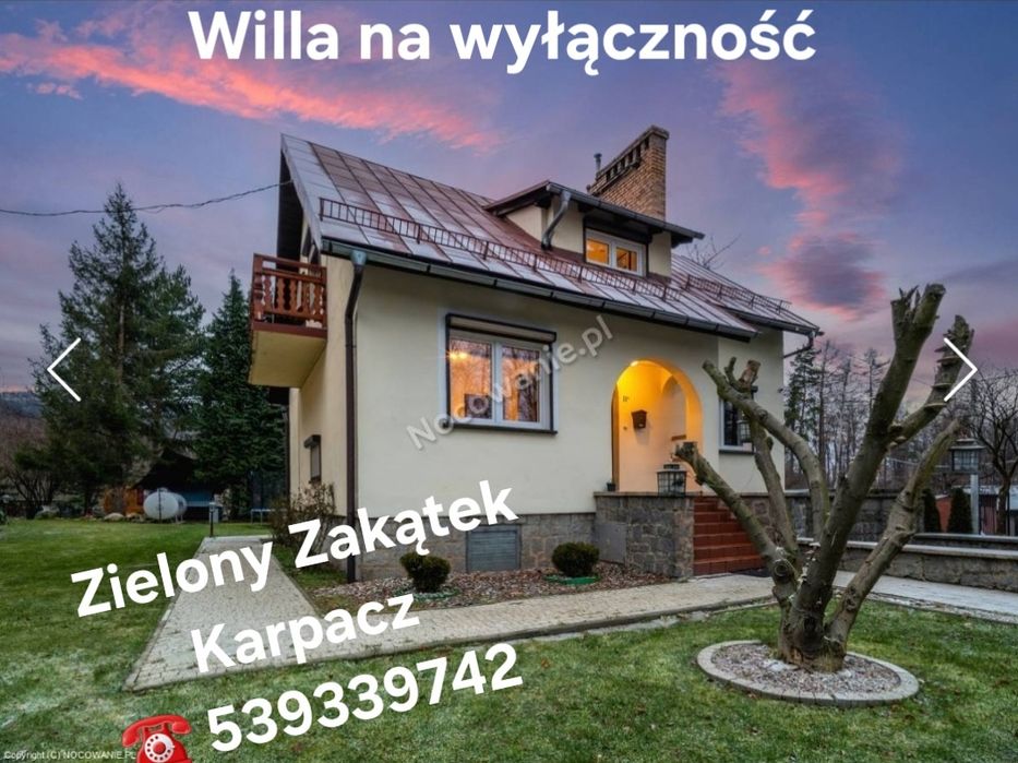 Wakacje Karpacz weekend Willa z Jakuzzi  oraz sauna  domek w górach dz