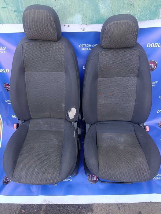 Сидіння передні пара (з чохлами) Fiat Doblo Фіат Добло Opel Combo D комбо 09-18 263 кузов сидушка сідушка автосидіння сиденье крісло салону