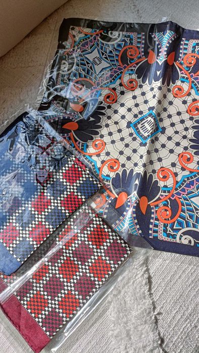 Poszetki jedwab Vistula 100% silk nowe