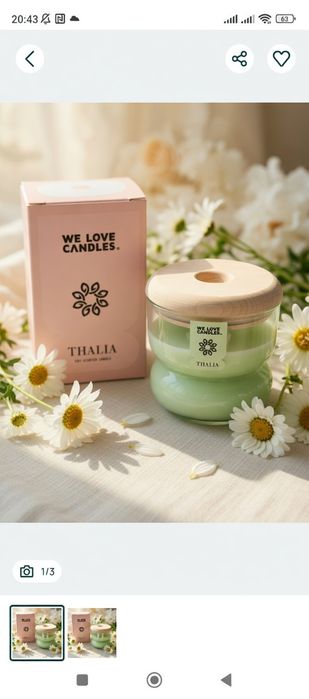 Свічка We Love Candles Thalia Field Chamomile