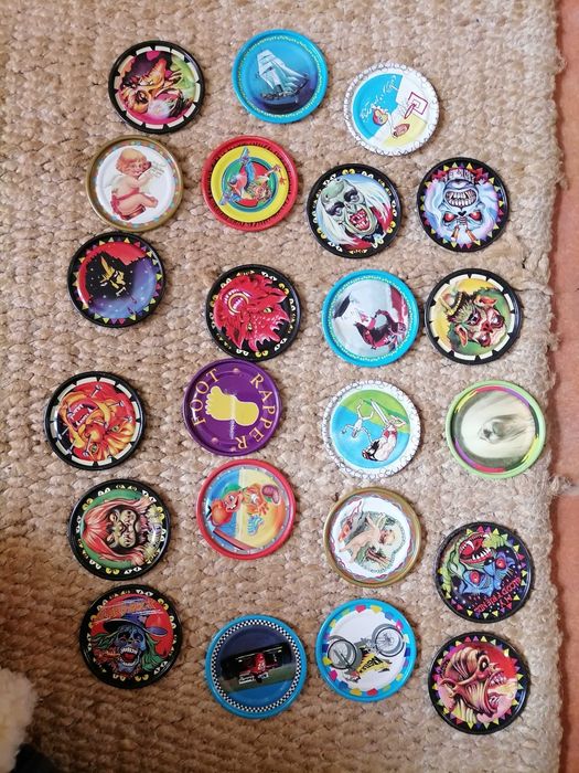 Tazos metal Colecionáveis antigos