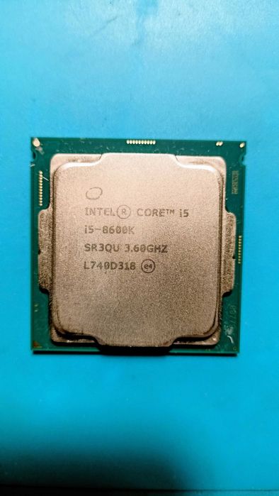 Процесор Intel core i5 8600k, 6 фізичних ядер, L3 9mb, socket LGA 1151