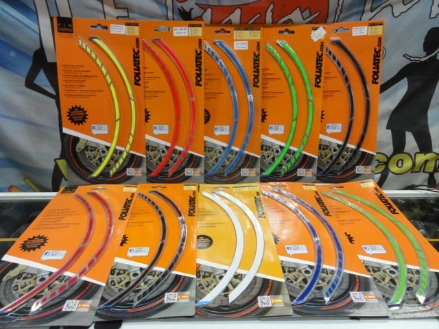 Fita para Jantes Foliatec PIN STRIPING RACING em VERMELHO, VERMELHO NEON, AZUL RACING, BRANCO, VERDE GREEN POWER, VERDE NEON, AMARELO NEON, Azul GT,