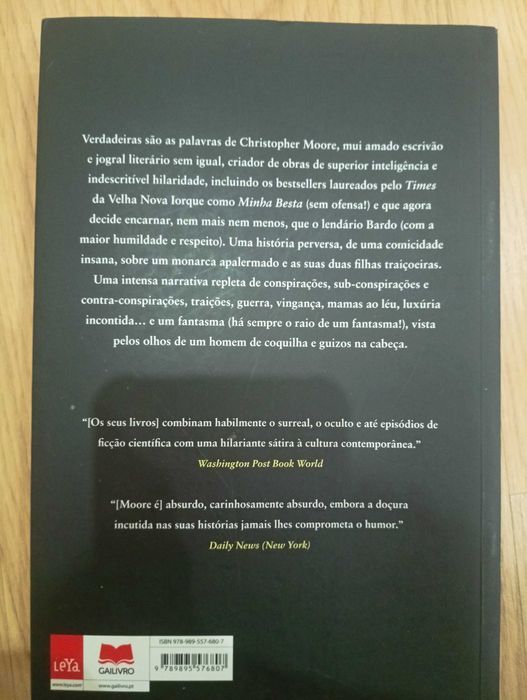 Livro O bobo, de Chistopher Moore