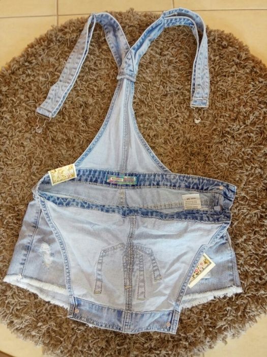 Ogrodniczki jeans S/36 nowe metka