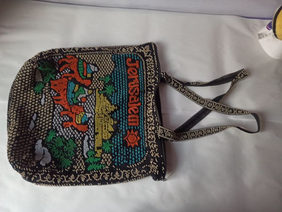 Torba koralikowa czarna Jeruzalem