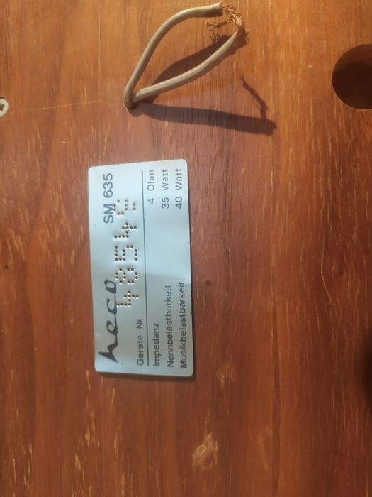 Kolumny Heco SM 635 głośniki vintage retro PRL do lampy