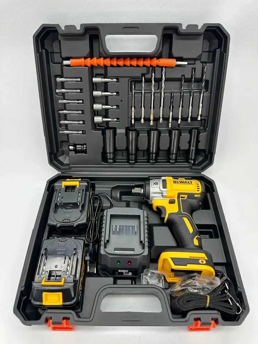 Ударний акумуляторний гайковерт DeWalt 48V + 2 АКБ 6Ah, безщітковий