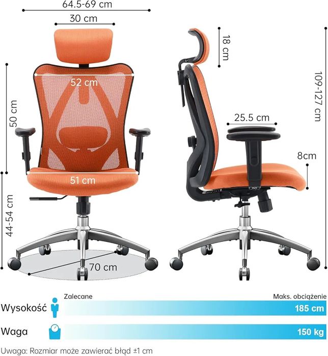 Sihoo Ergonomiczne krzesło biurowe