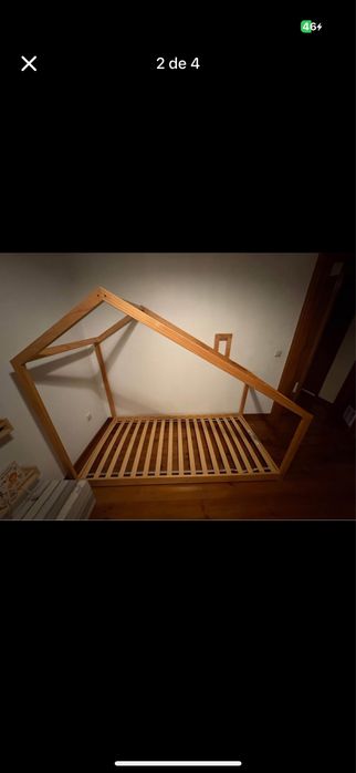 Cama montessori casinha - com estrado e  colchao tambem