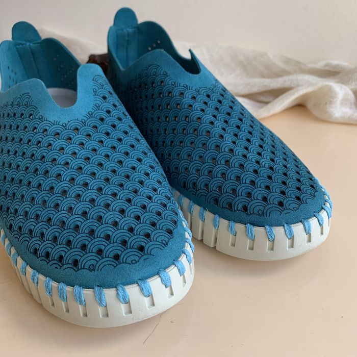 Яркие кожаные лоферы, слипоны Ilse Jacobsen размер 38