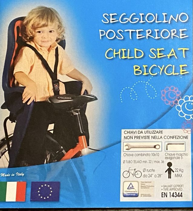 Fotelik dziecięcy do roweru.