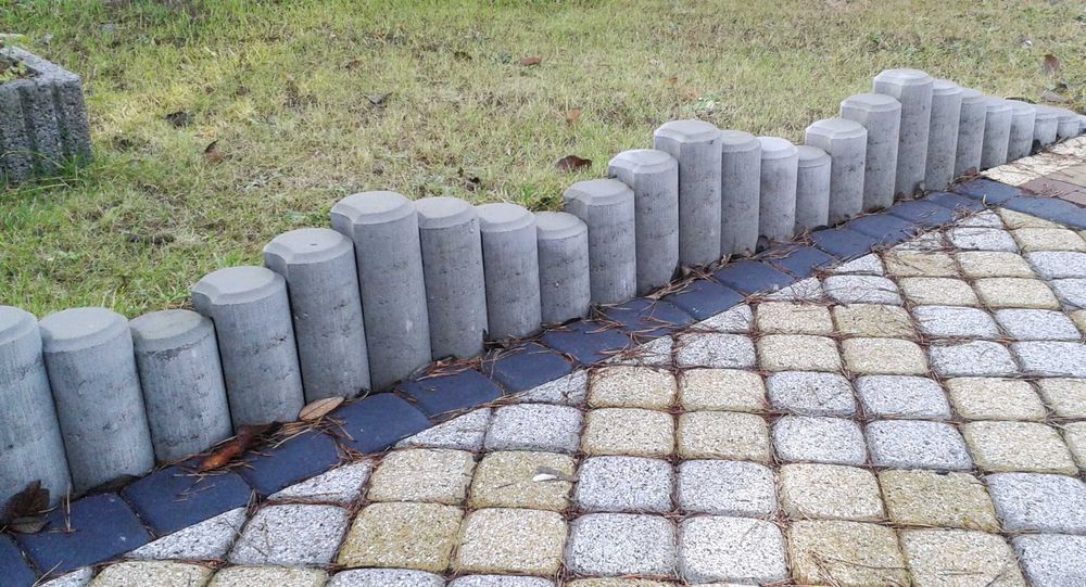Palisada betonowa szara wysokość 40 cm fi 11