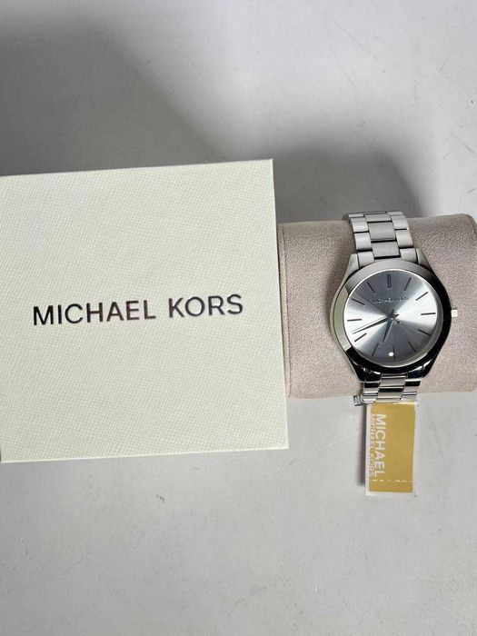 Часы Michael Kors Slim Runway MK3179 42mm silver