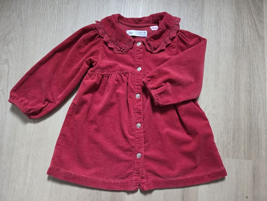 Sukienka ZARA rom. 86 bordo/ burgund