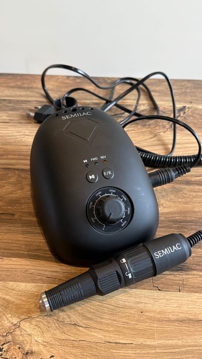 Frezarka do paznokci Semilac 65W v2 – czarna | Stan idealny, pełen zestaw!