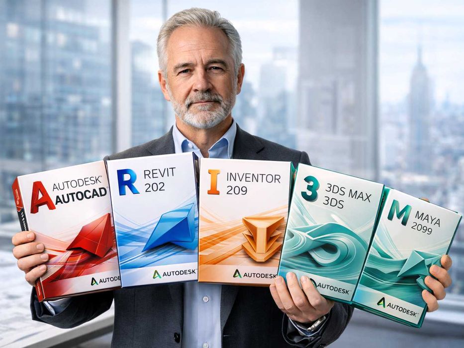 AutoCAD 2025 + FV23 licencja na 3 lata firma komercyjna profesjonalna