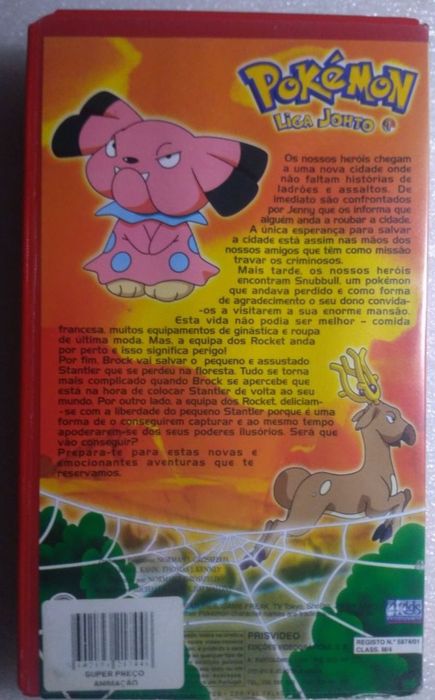 Antiga e rara cassete vhs Pokémon red edition