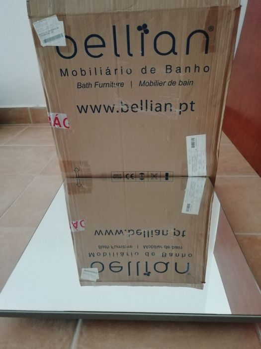 Espelho 50x50 cm com painel traseiro [Novo- entregue na caixa original