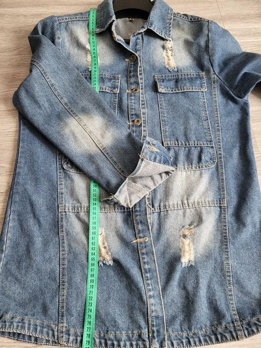 Весняна джинсова жіноча куртка 3хл