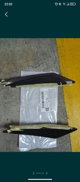 Vendo 6Pcs Faixa preta de carbono para-choque