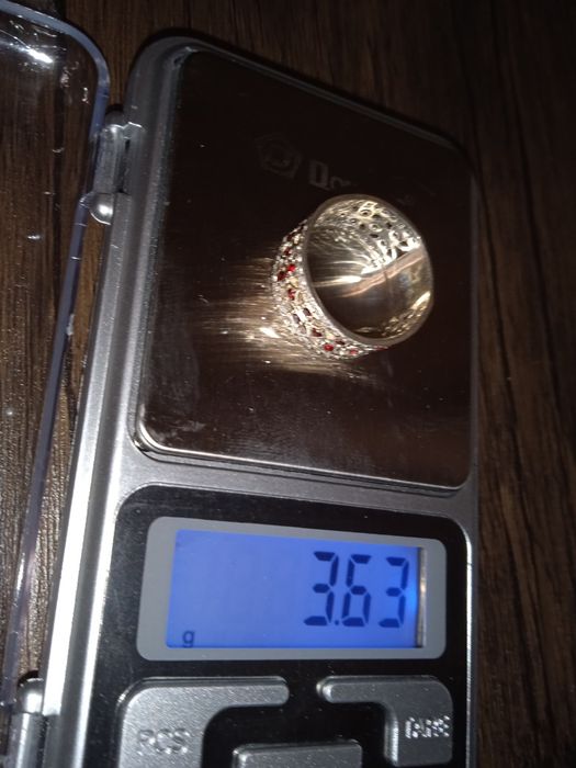 Каблучка срібна Вишиванка р.18, кольцо серебряное