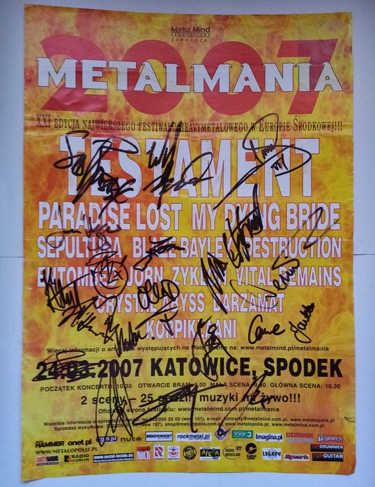 Anathema, My Dying Bride, Paradise Lost, Cradle, Dimmu (Photo/Merch)