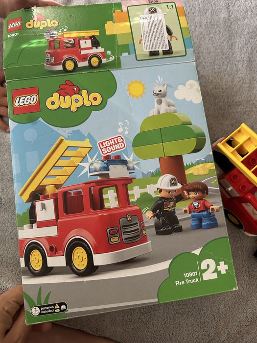 Набір пожежна машина лего дупло lego duplo з мигалкою маячок