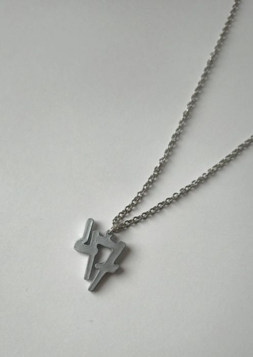 Srebrny łańcuszek z zawieszką 47 OKI | Kultowy Naszyjnik | Chain