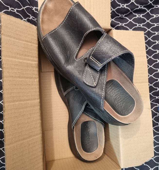 Klapki skórzane r. 8 41 40,5 Wrangler sandały