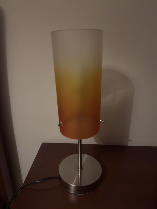 2 candeeiros de vidro de mesa