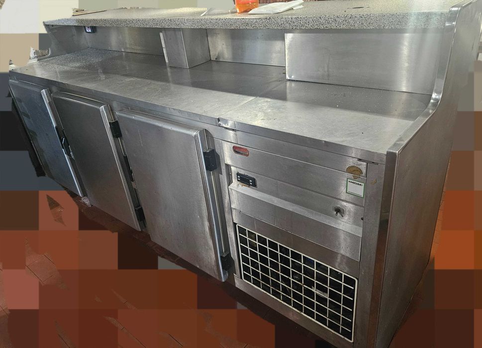 Balcão Frigorífico em Inox Profissional para Restauração / Bar
